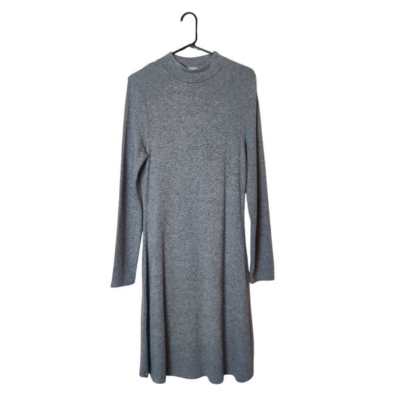 Vince Dresses & Skirts - Vince Mock Neck Long Sleeve Knit Sweater Dress Large Minimalist Quiet Luxury